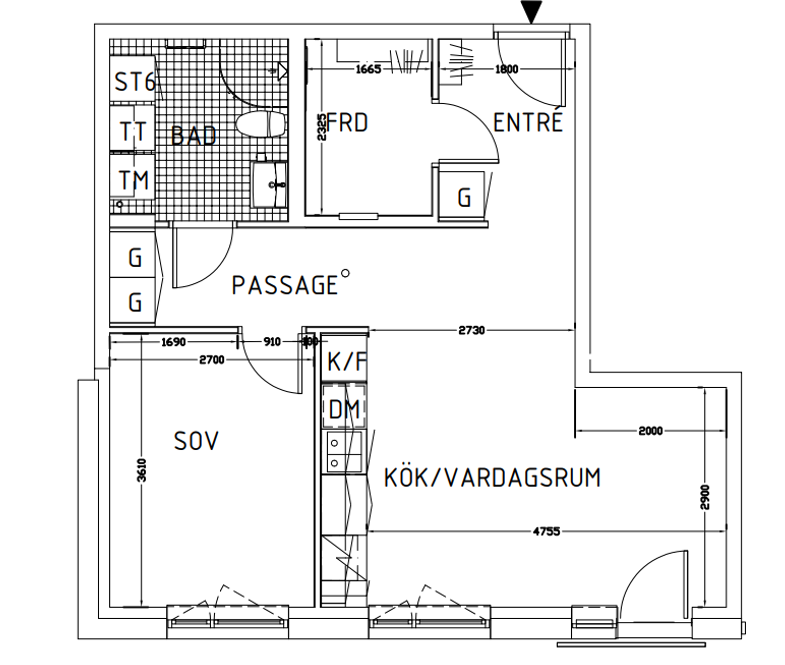 Apartment floorplan