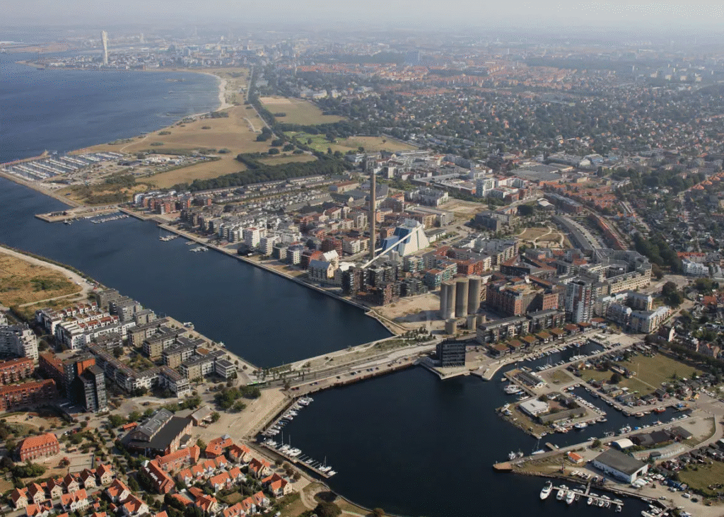 Limhamn Sjöstad (aka Limhamns Hamnområde) from above